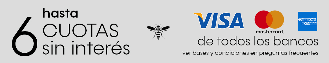 6 cuotas sin interés con todos los bancos